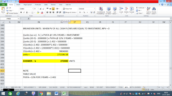 File Home nert Page Layout Formulas Data Review View dd-Ins s Cut aCopy Σ AutoSum Calibri ー E ゴWrap Text General B า 프 . Ej