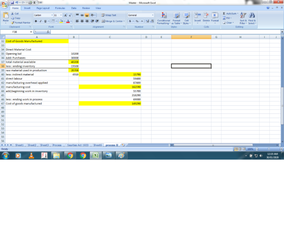 Master - Microsoft Excel Data Review View CHE = Home Insert Page Layout Formulas Cut Calibri - 11 - A Paste Format Painter BI