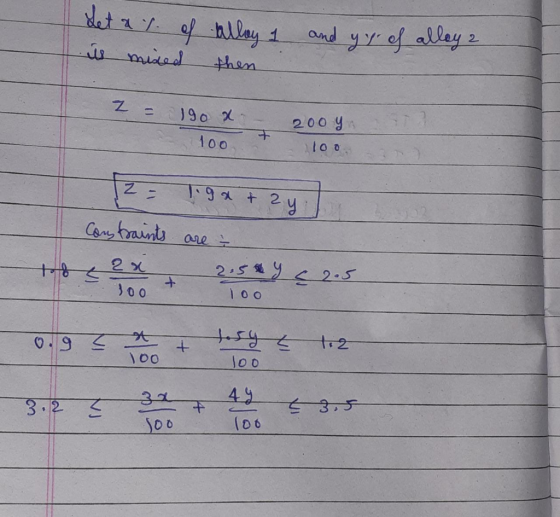 det of hllay and yyof allay 1 2 miad hen 90 200 y ioo lo o 9t 2 y Cen raints are 2.5y2.5 2x 1oo 00 loo 49 33 3.5 3.2 (06 joo