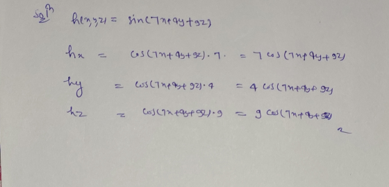 SB henyala sinc Theay +92) ha Cos(Tnt 44+92). 7. = cos (Tupay+92) hy WS(The 92.4 - 4 Los (Turaye oy hz Cosneageel.g - g cus (