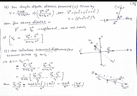 C2/) leed, then we howe, P. C) low eleulate Potentinl differente(av betoe en point to