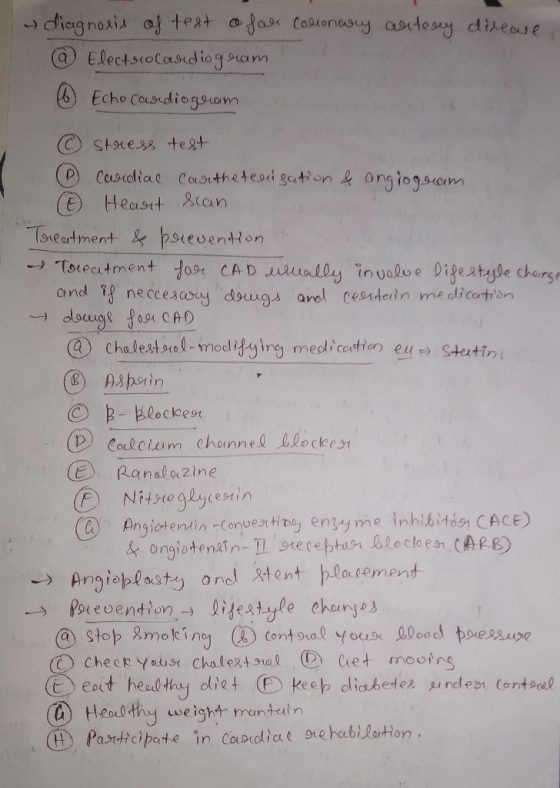 diagnosis of text o for coronary artery disease @ Electrocardiogram 6 Echocardiogram stress test 6 Caordial Carthe teen gatio