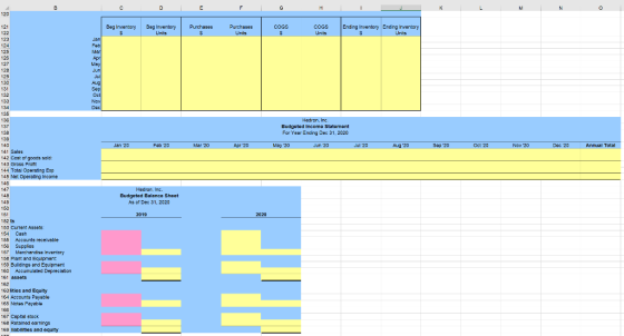 B E F H 1 120 Beg Inventory $ Beg Inventory Units Purchases S Purchases Units COGS S COGS Units Ending Inventory Ending Inven