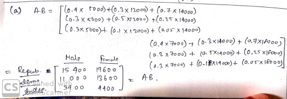 (a) AB - T0.4 x 8000)+(0.3 x 12000) + (0.7 x 14000) (0.3 x 8000) +(0.5x2000) +(0.25 X 14000) [ 10.35600)+ 10.1 x 12000) + (0.