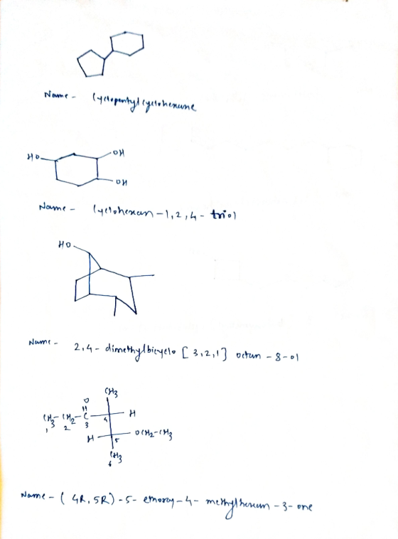 Name (y chopentylegetohenune Name - lyclohenan-1,2,4- trol Ho 214- dimethylbiegelo (3,2,13 octun - 8-01 - Crt3 - olth-143 Nam