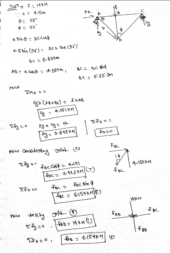 Sal? - F - 14kM4 .9 4.5m B: 58° • 56 a asino - Decond > 4.5 Bin (58) : sex Cos (57). DC = 6.894m AB: a Cote 29.384m i BC B