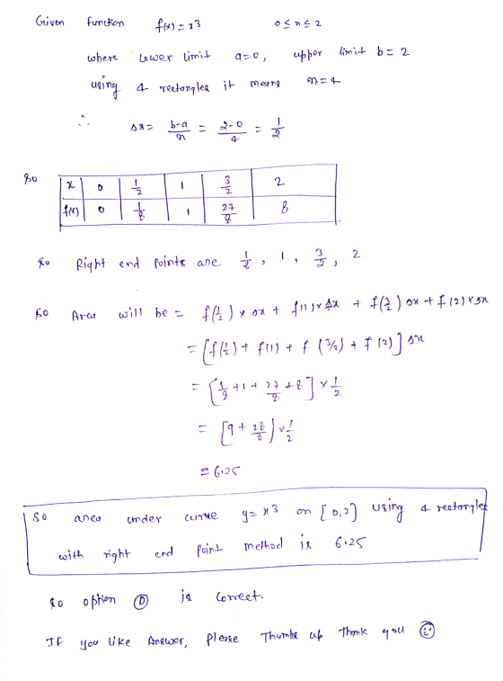 Griven Function f(x) = 23 olna a where lower limit azo, upper limit b=2 using a rectangles it meana n=4 su badan den Bo go Ri