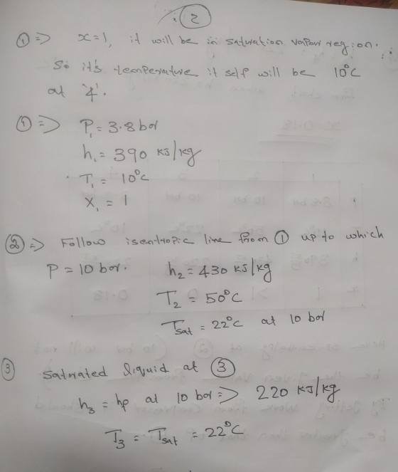 = x=1, it will be in saturation varpow regioni: So its temperature it self will be loc of 4 6 = P =3.8 bar h=390 kJ/kg T= 10