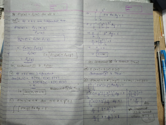 HANO DATE PAGE NO | DATE @ flylx) = f(x) for all a Sol - Af x by are independent then, fylx) = xy(x, y) f(x) if ffyl x) = fyl