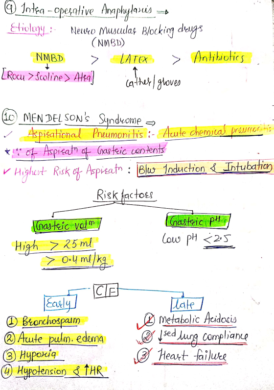 @ Integ - opeçalive Anaphylaseis Etiology: Newro musculaç Blocking dogs (NMB1) NMBD > LATEX > Antibiotics [Rocu > Scoline) At