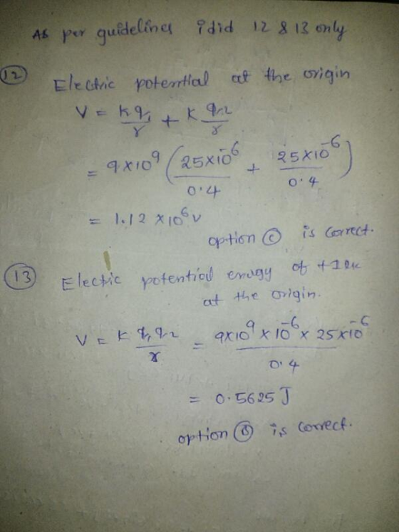 As or guideline idrd 12 8 12 only (Y) С Electric poterHo! ct the ơigin -6 1 out the oigin o 5625 J