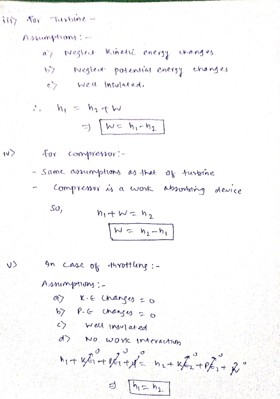 Tybln. ADumons Neglac Negled ponial energy hang es insulade Weu We hi-h2 Compressor Same aumyptions ashat Oturbne abruvh deic