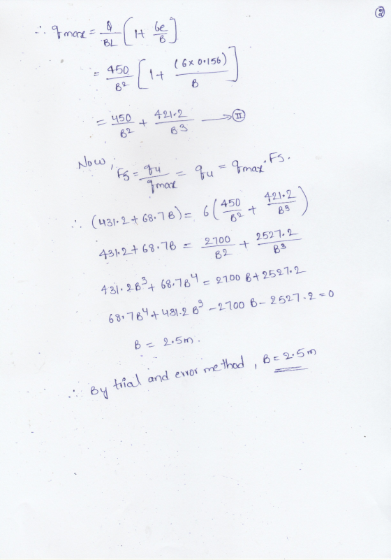 of made 2 (it be BL ( 6x 0:156) 450 [ 14 B2 B 421-2 (1 E 450 B2 BB Now i ff = fu .FS. qu=&max gmax 421.2 B8 B27 ... (431.2 +
