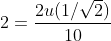 2 - 2u(1/12) 10