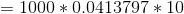 = 1000 * 0.0413797*10