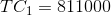 TC_{1}= 811000