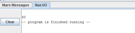 Mars Messages Run 110 Clear |-- program is finished running --