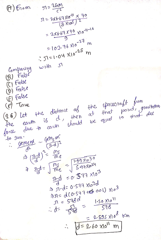 )Eom (3 Xlo 2x6.6X6 Xlo1-i6 -27 l03.76 X1o m Compaing (B) False C False D) False E) aি৬৫ (Tnue with (2 6) let he fore clue to