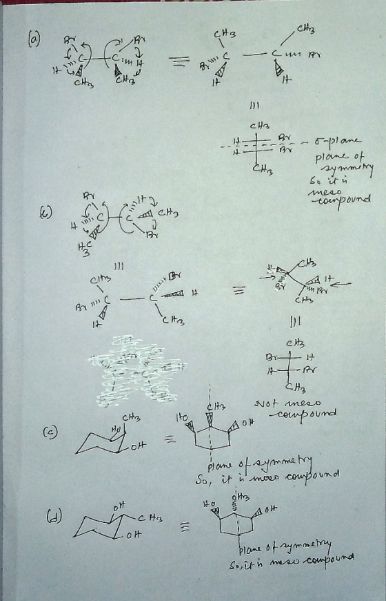 CH3 CH3 Cim 14 cum my eta CH3 Hotel CHA -s-plane plane of symmetry So Cй meso compound fonetta ws By ch Tunpri city gear CH3
