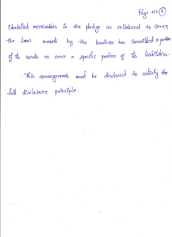 Page No 6 Edentified oreceivables in the pledge as collateral to cover, the loan meant by the business has committed a portio