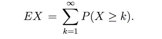 EX = ΣP(X 2 k). k=1
