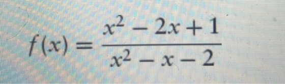 x2-2x + 1 f(x) = 2