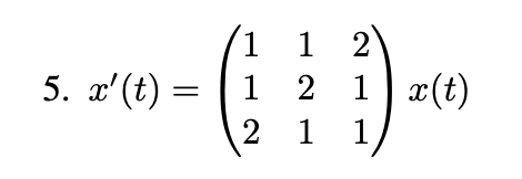2 5. (t) = - ( 11 1 21 1| c(t) 2 11/