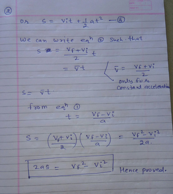 DATE 8 PAGE N we can wrte eSueh that Comstand acceleetin 24 Hense proveal