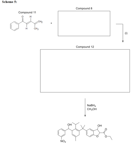 Scheme 5: Compound 8 Compound 11 H CH2 CH3 (1) Compound 12 NaBH4 CH3OH OH OH NO2