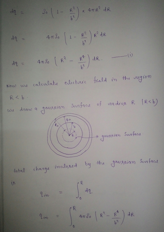 b2 TT J 0 Now wa calculate eltctuuc fiald im thi ugion total chang imedozsd bJuAiam on fad im 4