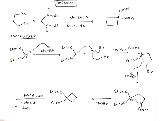 (Answer من C و + Naokt, a هم) 8 ۱ - ع ا Na0H, H cl Mechanism و المعNu0 هلم , ومع \ 97 r ./ W - NaBr Exo گ ( 07 ۵۰ ع ر وہ ک 50