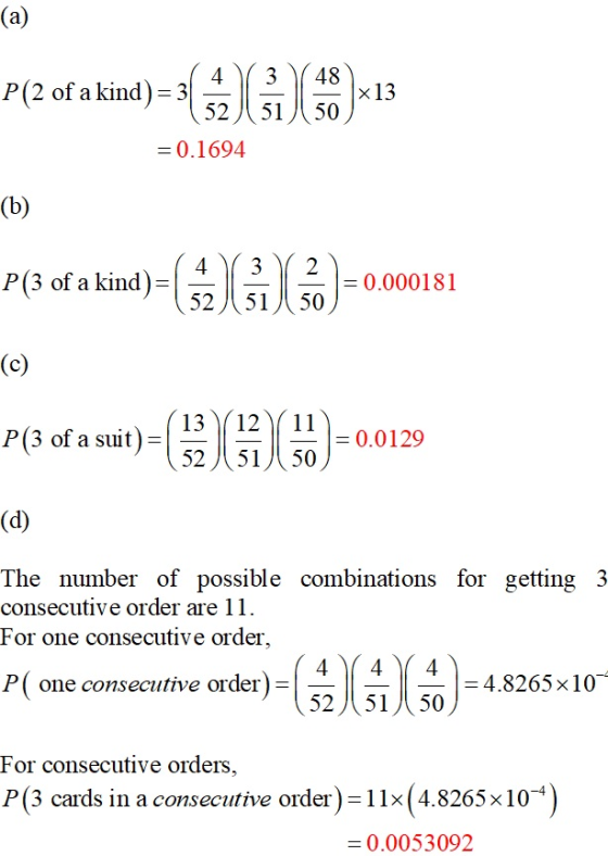 4 3 (48 525150 P(2 of a kind) 3 x13 0.1694 P (3 of a kind)- jof.kud)-(sig 13-0000181 0.000181 52 5150 13 (12 ( 11 P(3 of a su