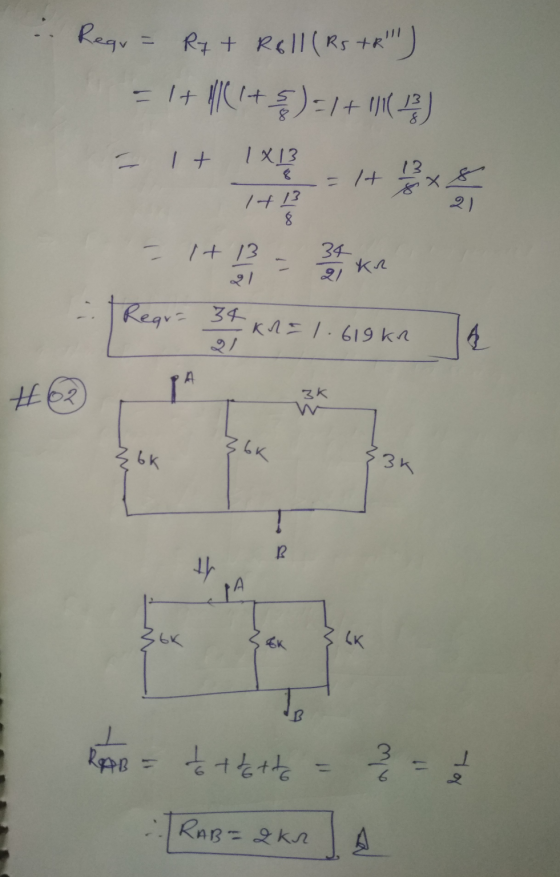 Rear = Ry + Roll (Rs tr) = 1+ y(i+)=1+1( It 1X13 8 = 1+ 13 x 8 1713 8 - it 13 - 34 21 Kn Reqr= 34 kn = 1.619 kn & #02 3k Z6k