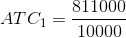 ATC_{1} = \frac{811000}{10000}