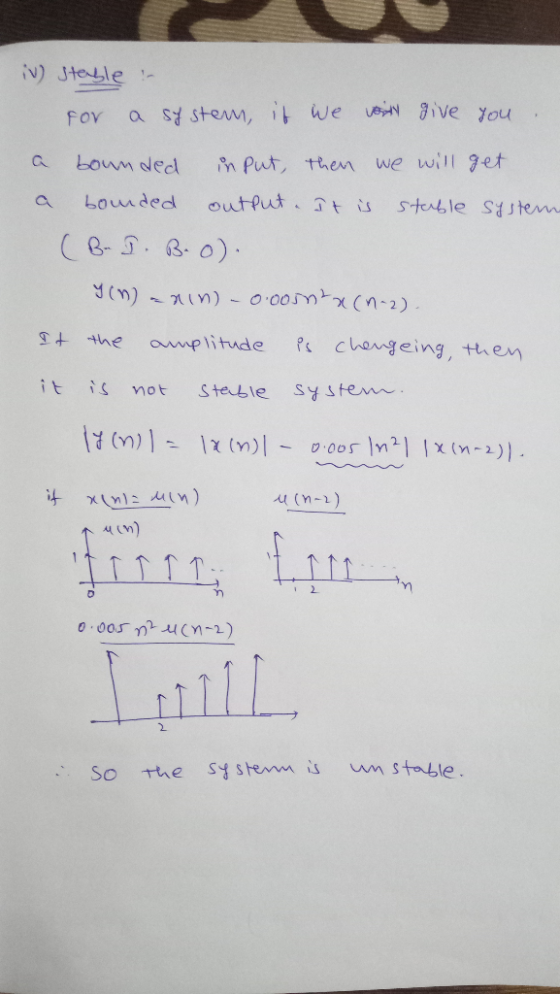fov a st stem,twe ive you a bouneed n Put, then we wil get a bounded output.仚tis stable Sftew C. 0) gthe amplitude chengeing,