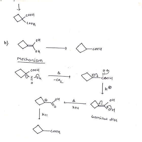 COOH coon -С009 Mechanism ОИ ци HCl Geminal diol Сооп