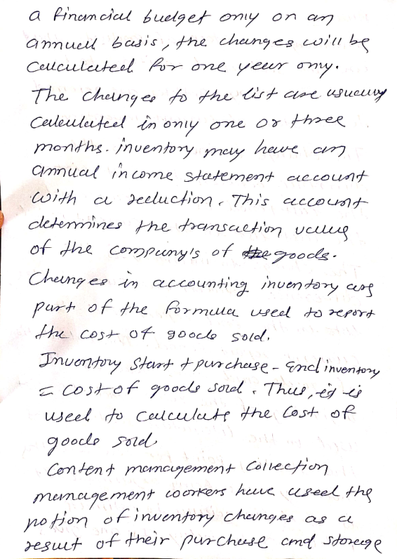 a financial buelget only on an annuell basis, the changes will be Calculeteek for one yeur ony. The changes to the list are u