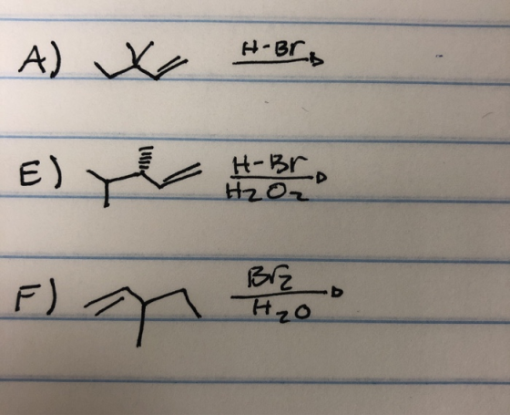 H-Br | A) We el, (E) - 影 H