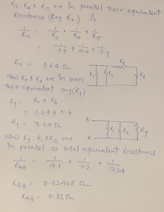 R3, Rax Rs are in parallel their equivalent Resistance Say Rx) Å RX + + Ro sig tia + 9 Rx 1.64 2 T R2 How Rx8 Ro are in serie