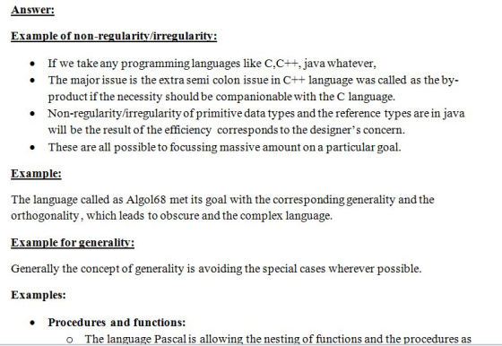 Answer: of n If we take any programming languages like C,C++, java whatever, . The major issue is the extra semi colon issue