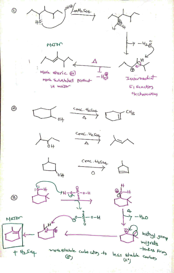 Mason - Hyg 1 LH ore steric Car More substrated is wrator product Intermediat El Reaction Mechalisus Самс. 4USo4 04 여 ㅠ 대 CEN