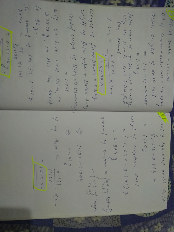 cot. of beaker = 103.285 Cotcy beaker & double salt = 104.3972 actual weight of double salt = 104.397 - 107.285 = /•/129 totu