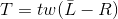 T=tw(\bar{L}-R)