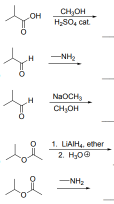 ОН CH3OH H2SO4 cat. H -NH2 H NaOCH3 CH3OH 1. LIAIH4, ether 2. H30 ti bi -NH2