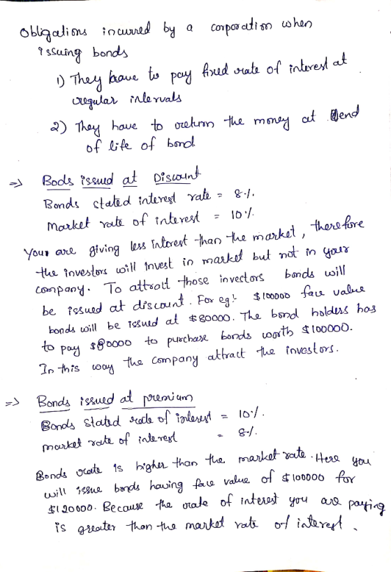 Oblgadions tnred by sungbonds They Conpar ati m ohan Aud vate of tnloret at bove to pary cuqular nla uals 2) Thoy haue to oal