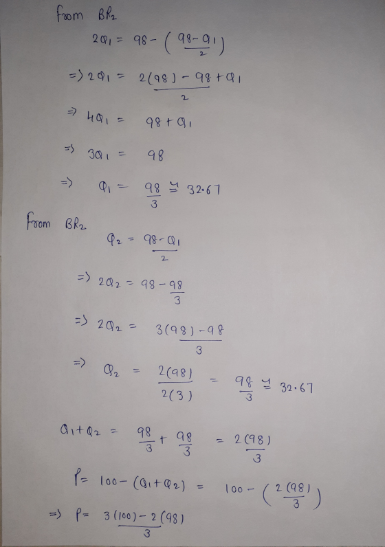 from Bra 201= 98- (98-09) =) 201 = 2/98) - 98 tai 2 = 401 = 98 tai = 301 = 98 98 32.67 from Bra Q2 = 98-ai 2 => 202 = 98-98 3