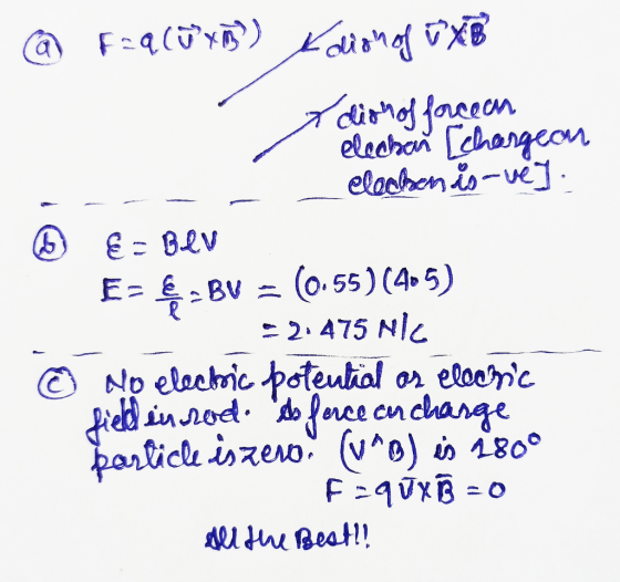 @ Faaluxin K dish of Exit (6) E- & - BU : BU = X dior of forcen elechen [chargeon elecben is -uey. é - BeV (0.55) (405) = 2.4