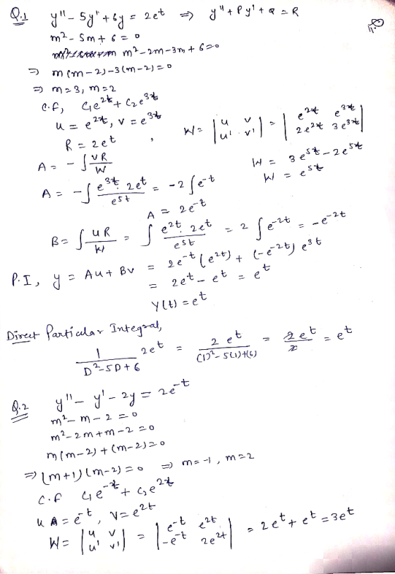 - 2 et m2- Smt = ° M (m-2-3 (m-2) m2 3, m-2 0 Ge ue, v ze3* R=2 et e 2 e2t 3 e3 A 3 et2 e = 3t 2 et A - 2 est A 2e t u e2t 2e