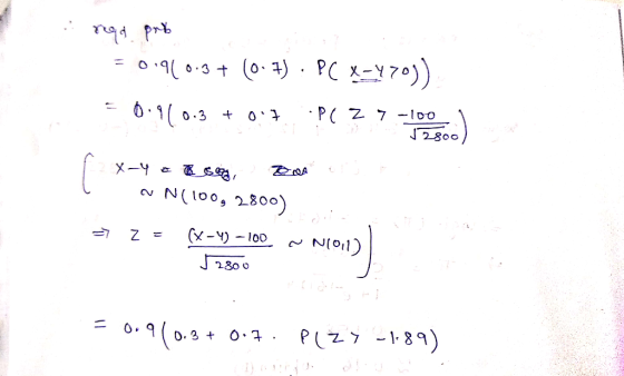 nad pribo 501940.8+ (0:7). PC X=Y70)) = 0.910.3 + 0.7 PC 27.-1001 22 X-4 o se Do oro [ ~ N(100, 2800) = 2 = (x-4) -100 2800 N