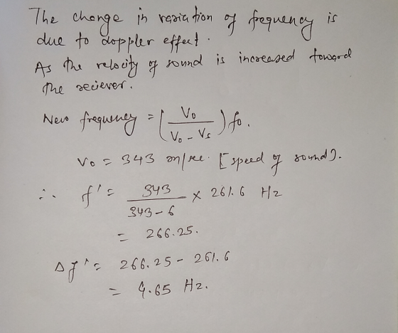 The change in resiation of frequency is due to doppler effect As the relocity of sound is increased toward the seciever. News